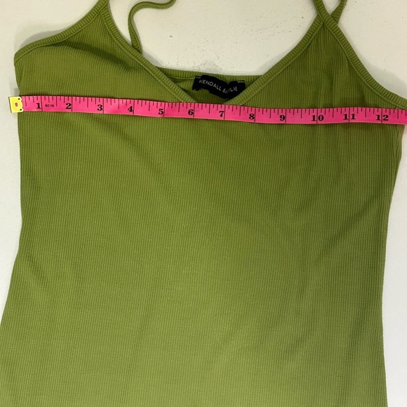 Kendall & Kylie Green Sleeveless mini Dress size Medium - Picture 8 of 9
